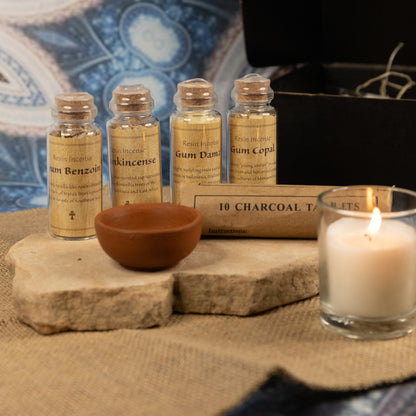 Fire and Focus — Meditation &amp; Sample Resin Incense Gift Set