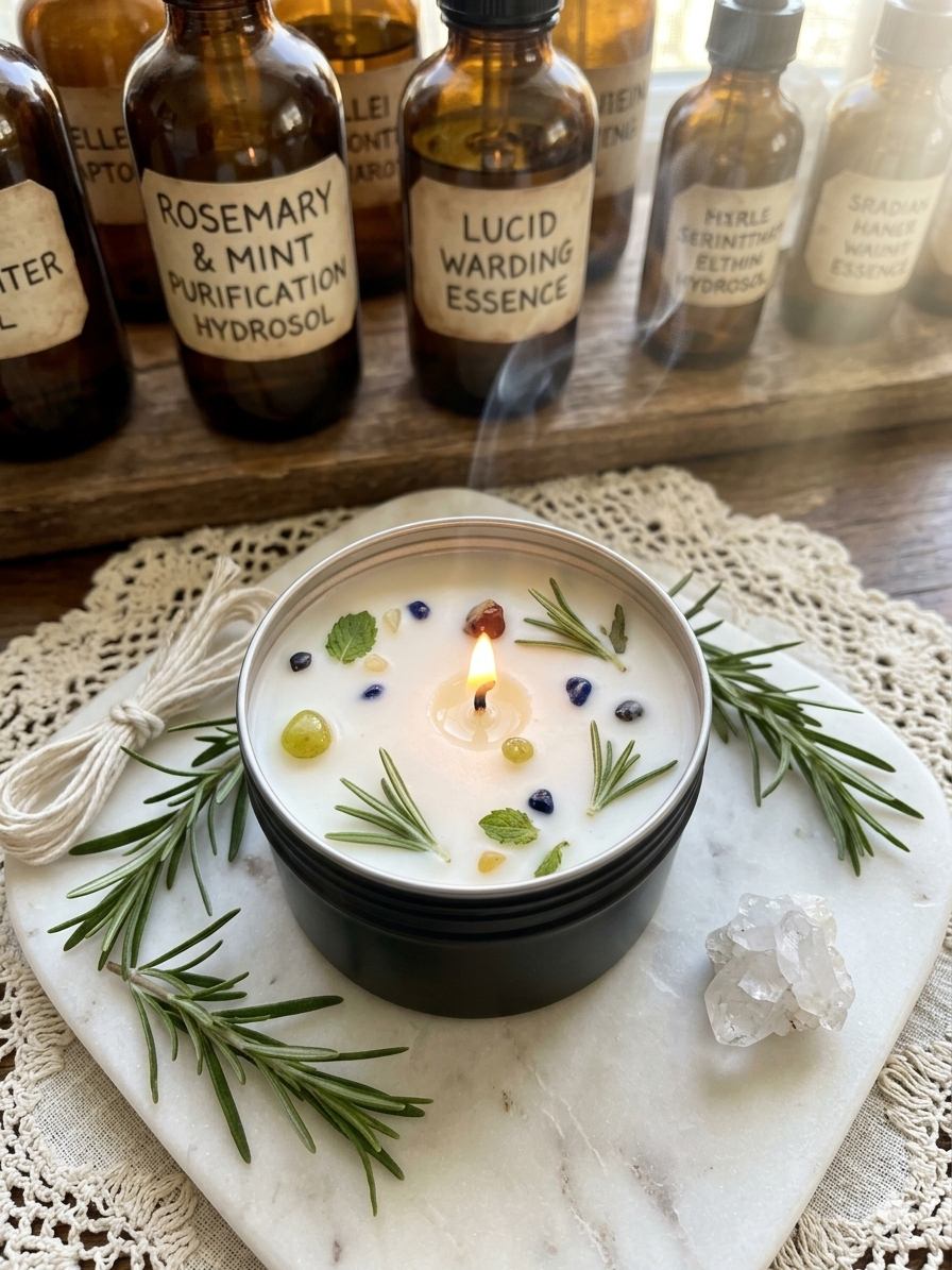 White Intention Candle