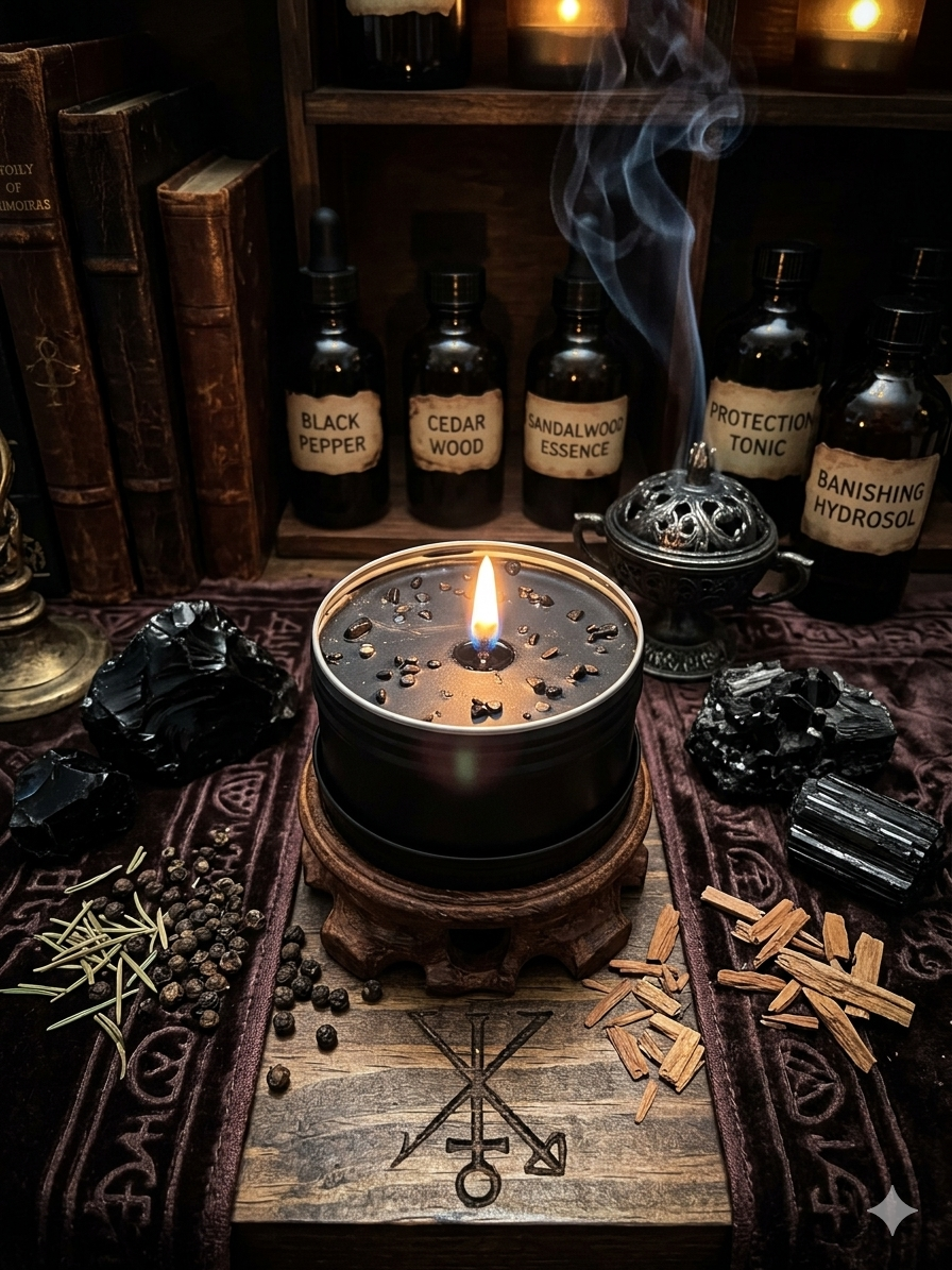 Black Intention Candle