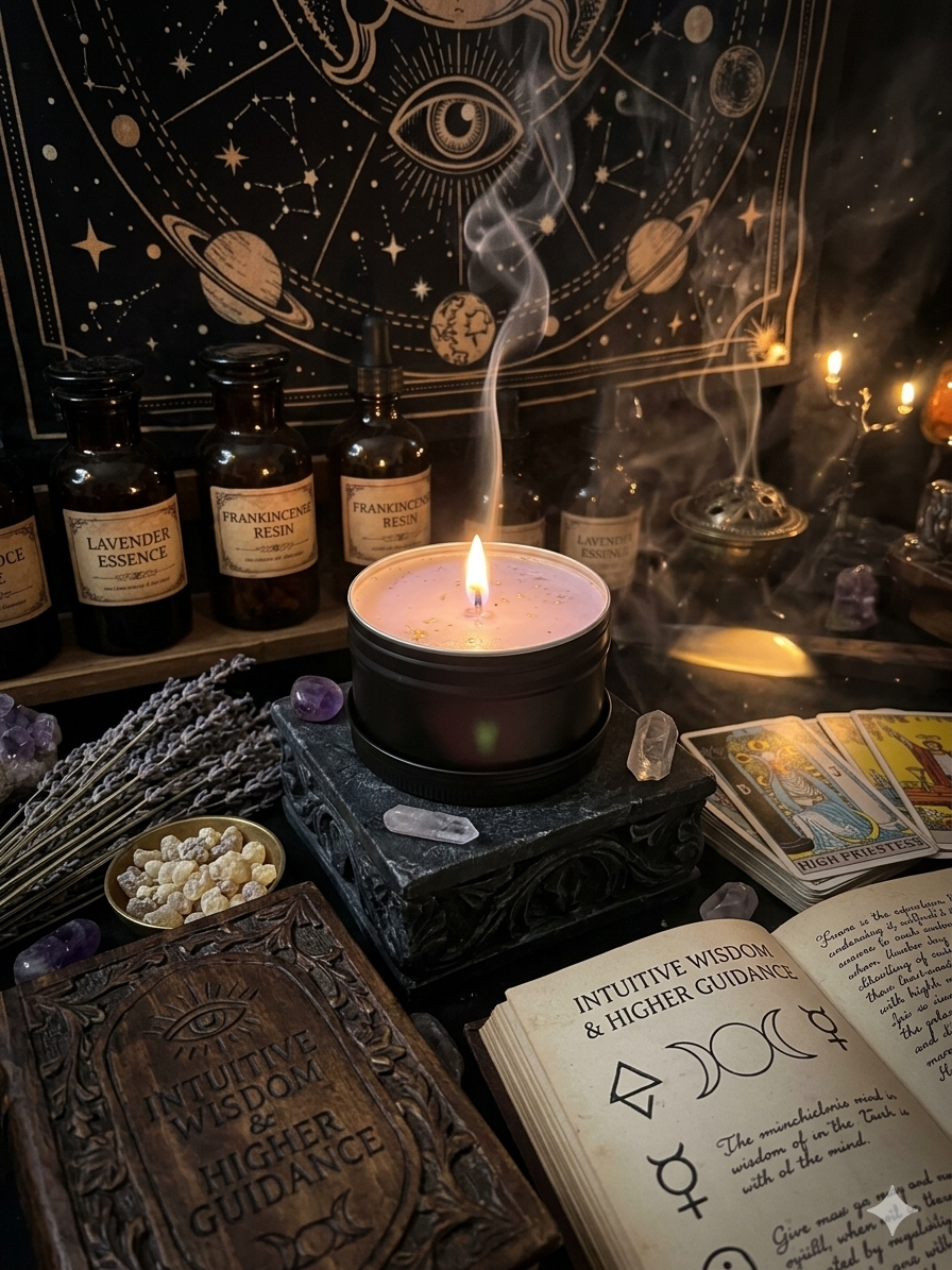Purple Intention Candle