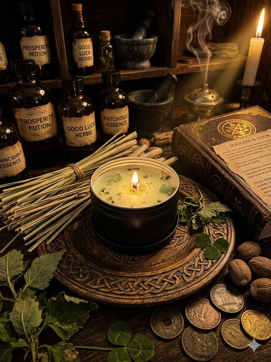 Green Intention Candle