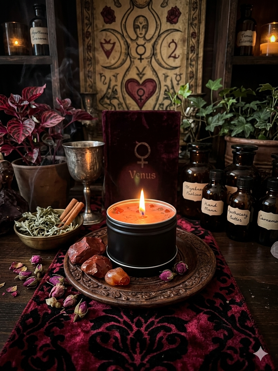 Red intention Candle