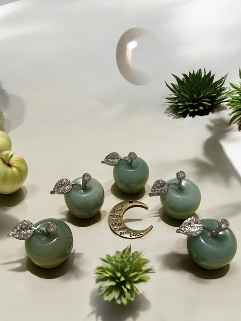 Green Aventurine Apple Carving Crystal