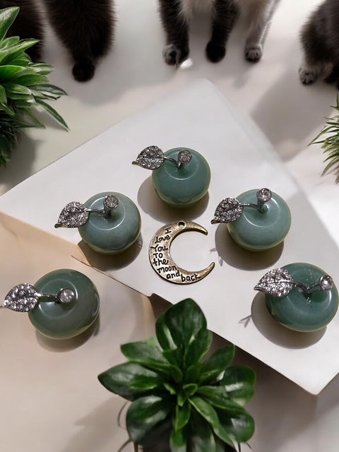 Green Aventurine Apple Carving Crystal