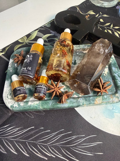 🌿 Grounding Intention Oil — Earthbound Ritual Blend 🌿