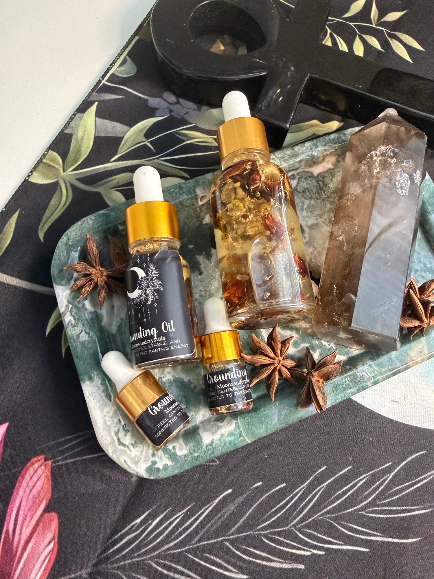 🌿 Grounding Intention Oil — Earthbound Ritual Blend 🌿