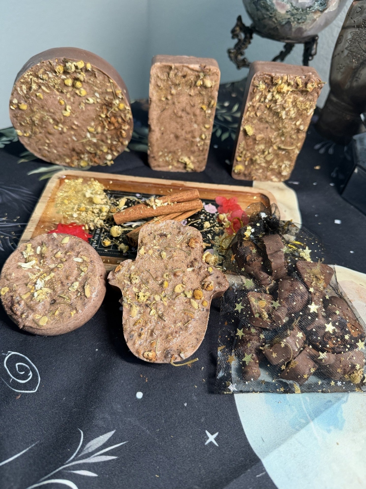 🔮 Grounding Crystal Ball Goat Milk Soap ✨