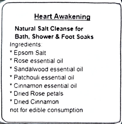 Heart Awakening - Handmade Natural Salt Cleanse