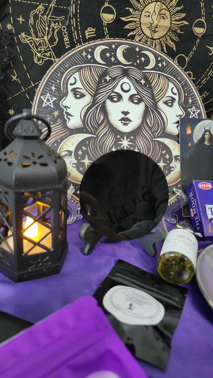 Hecate Deluxe Devotional Ritual Box – Complete Altar Set and 92-Page Ritual Guide
