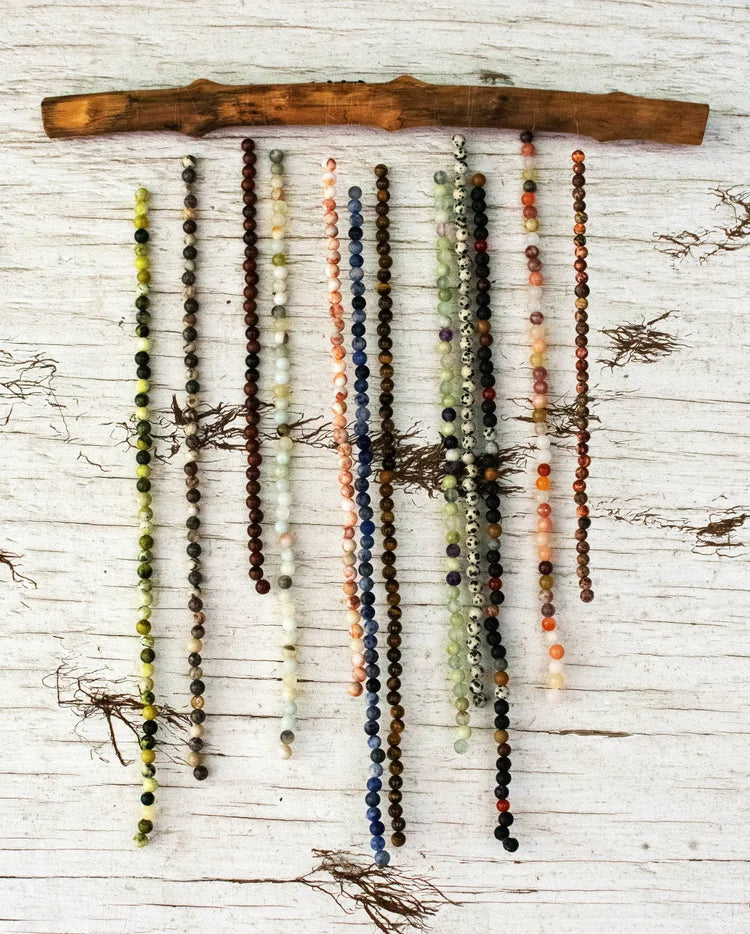 The Lightweaver | Pearwood Crystal Curtain Window Hanging