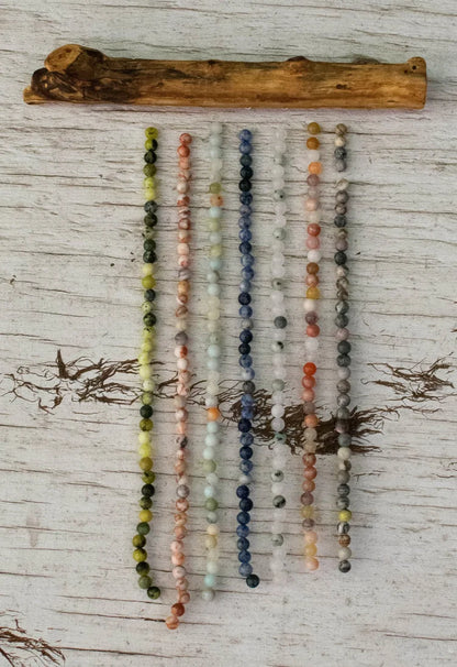 Foraged Wood Crystal Suncatcher | Handmade 7 Strand Lightcatcher