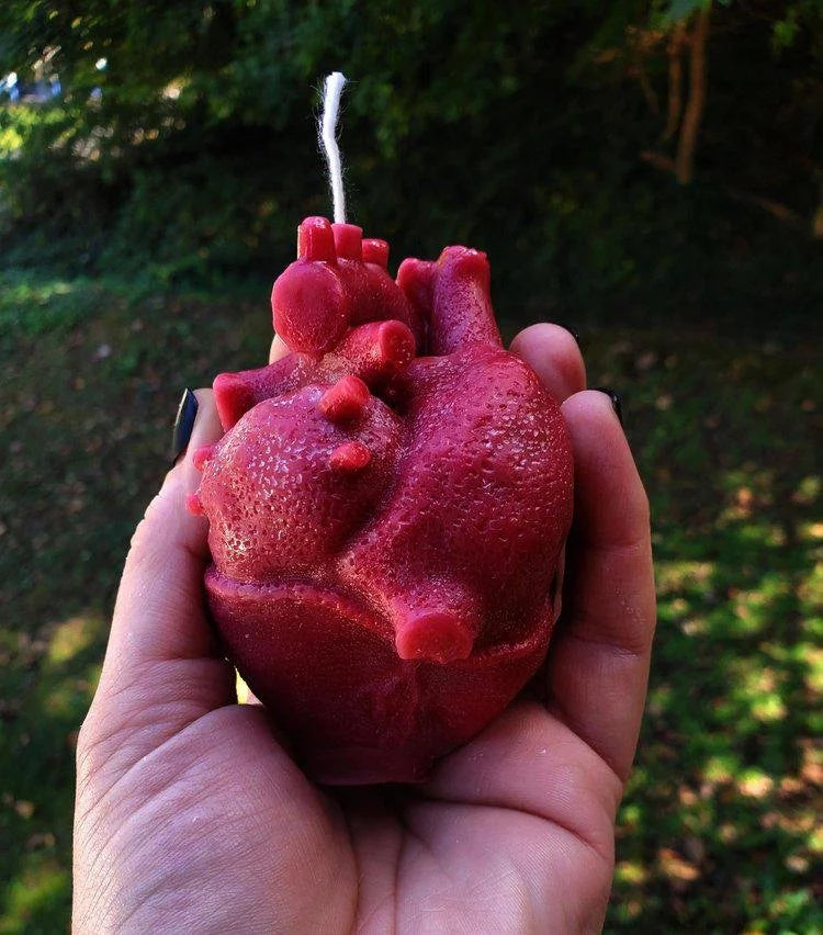Anatomical Heart Candle