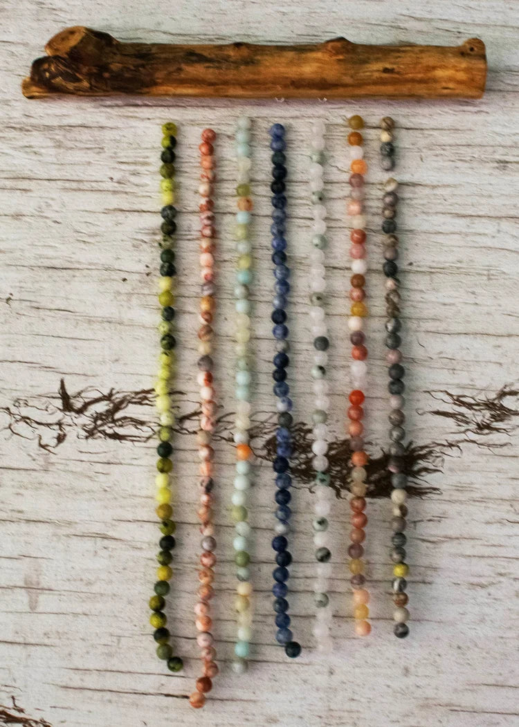 Foraged Wood Crystal Suncatcher | Handmade 7 Strand Lightcatcher