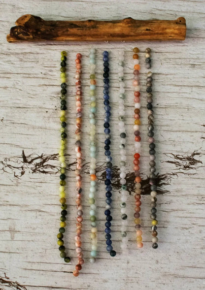 Foraged Wood Crystal Suncatcher | Handmade 7 Strand Lightcatcher