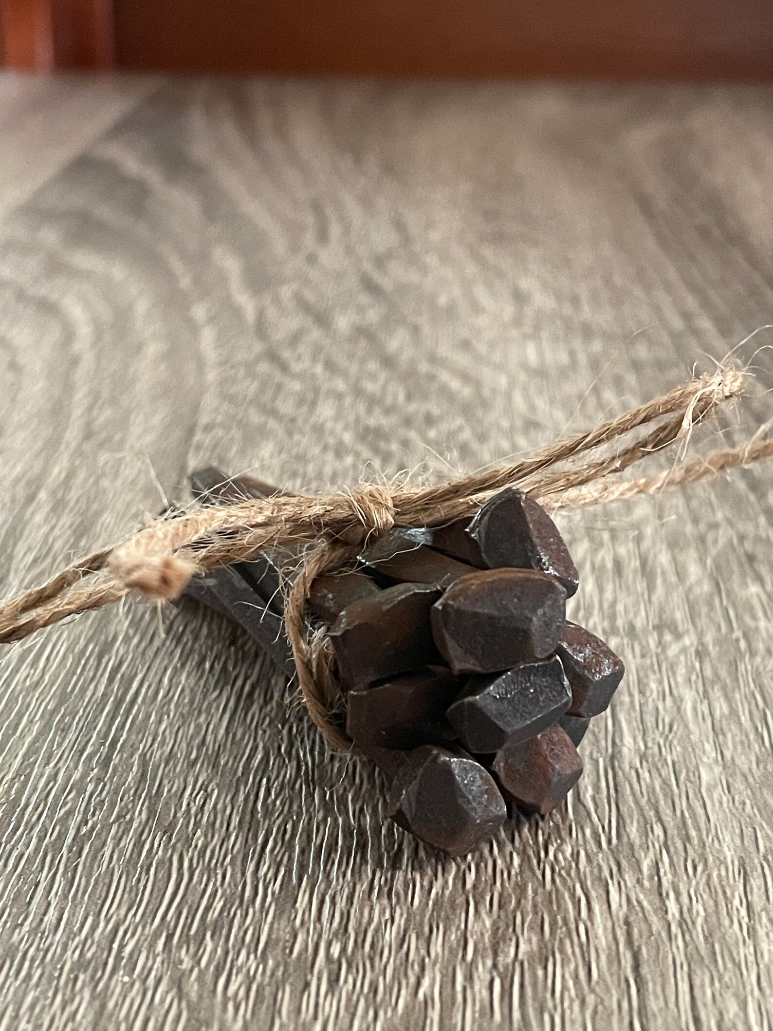 Coffin Nails Rustic Iron Rose head