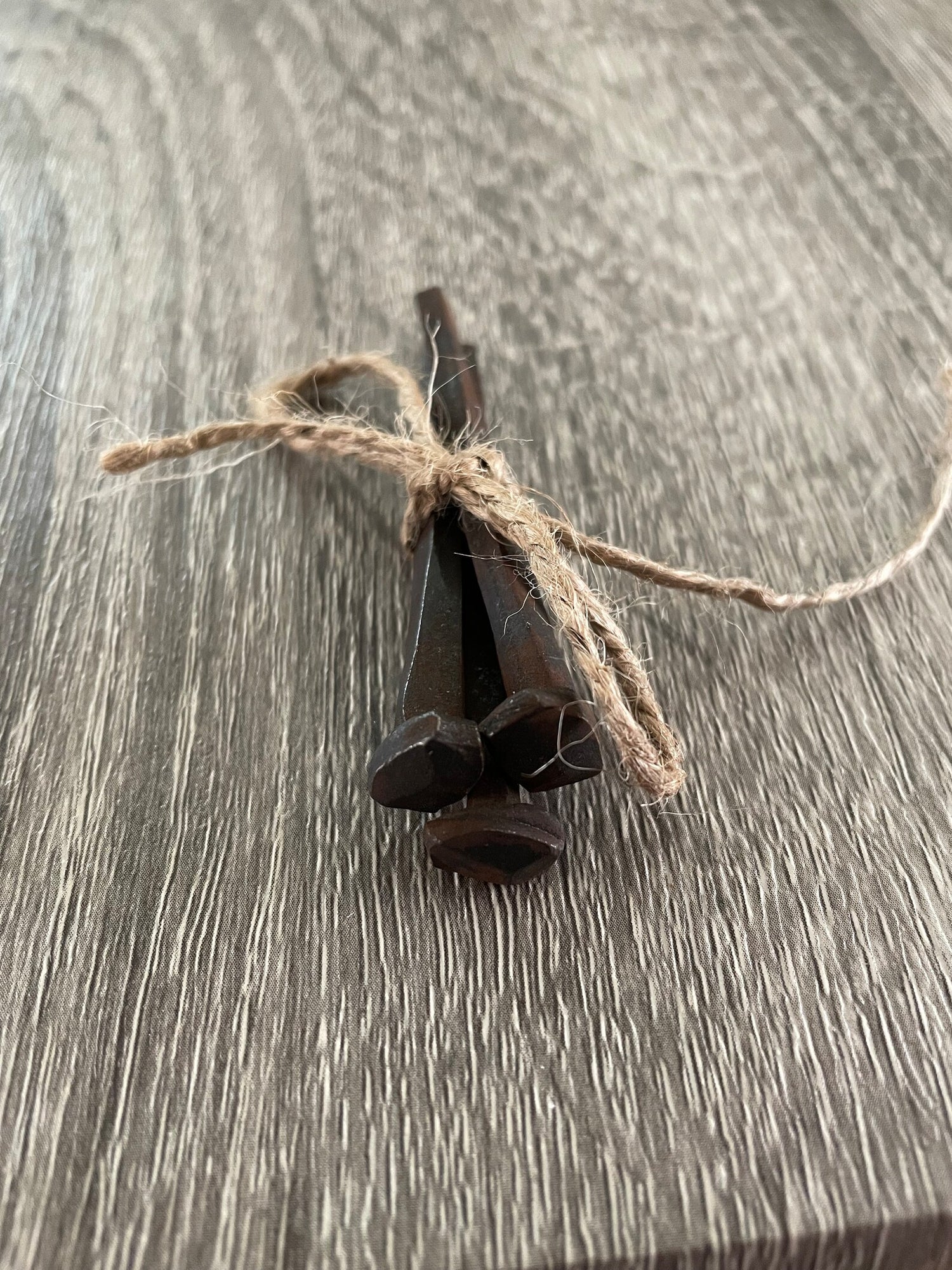 Coffin Nails Rustic Iron Rose head