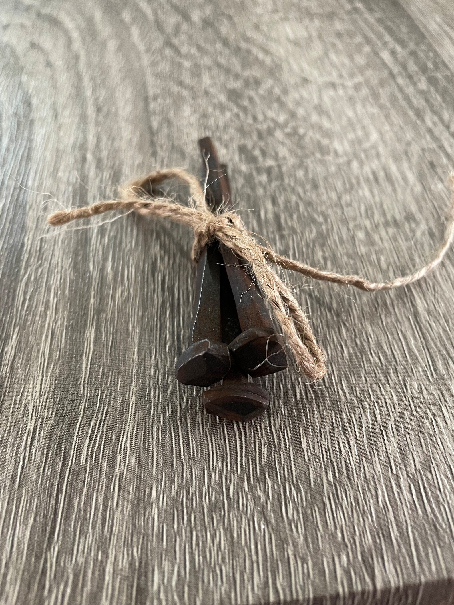 Coffin Nails Rustic Iron Rose head