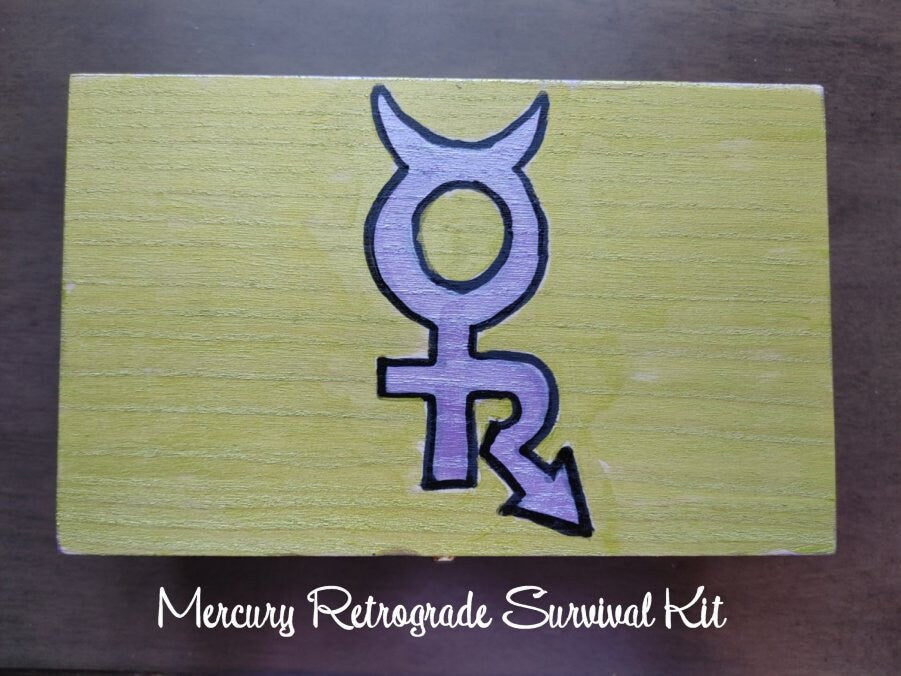 Mercury Retrograde Kit, Retrograde Protection, Mercury Retrograde Crystals, Mercury Retrograde Herbs, Mercury Retrograde Metaphysical Box