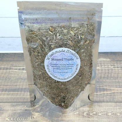 Blessed Thistle Herb, Protection, Cleansing, Heal Anger, Uncrossing, Breaking Hexes, Release Emotions (1 oz)