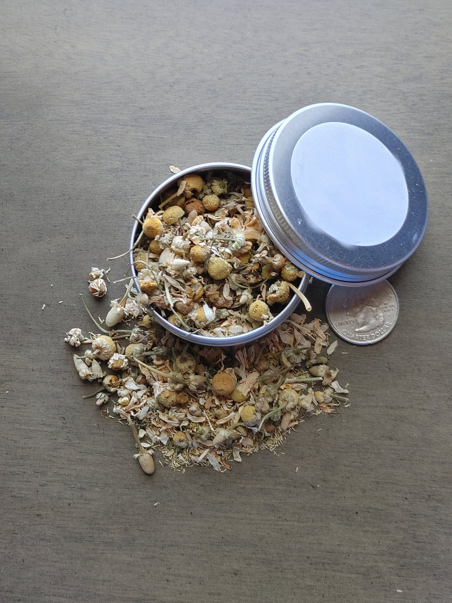 Chamomile Herb, Grounding, Sleep, Meditation, Warding, Gambling Luck, Attract Love, Good Fortune, Relaxation  (1 oz)