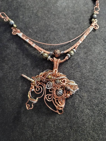 Sterling silver, copper arabian horse necklace,quarter horse pendant, equestrian gifts for trainers, horse gifts for women, unique