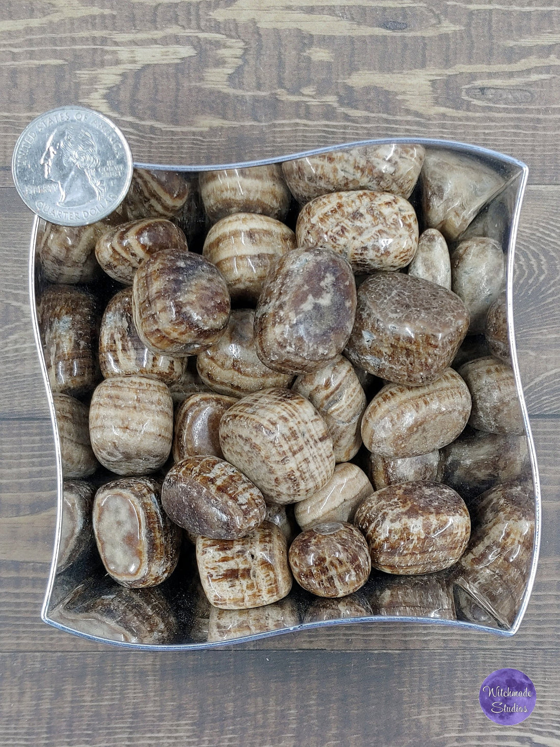 Aragonite Tumbled Crystal, Truth, Emotional Stability, Mental Stability, Understanding, Perception, Grounding, Energy, Stress, Meditation