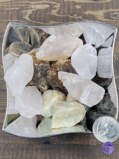 Mixed Calcite Rough Specimens: Chakra Reiki Healing Crystals