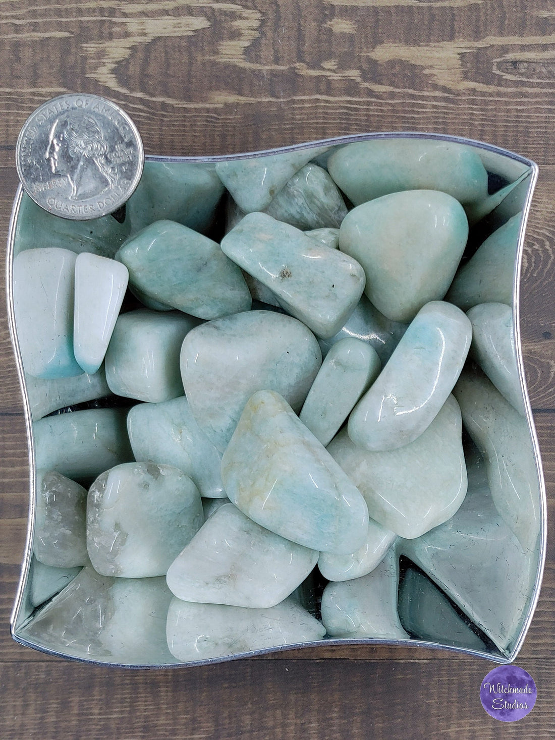 Polished Amazonite Tumble Stone, Hope and Harmony