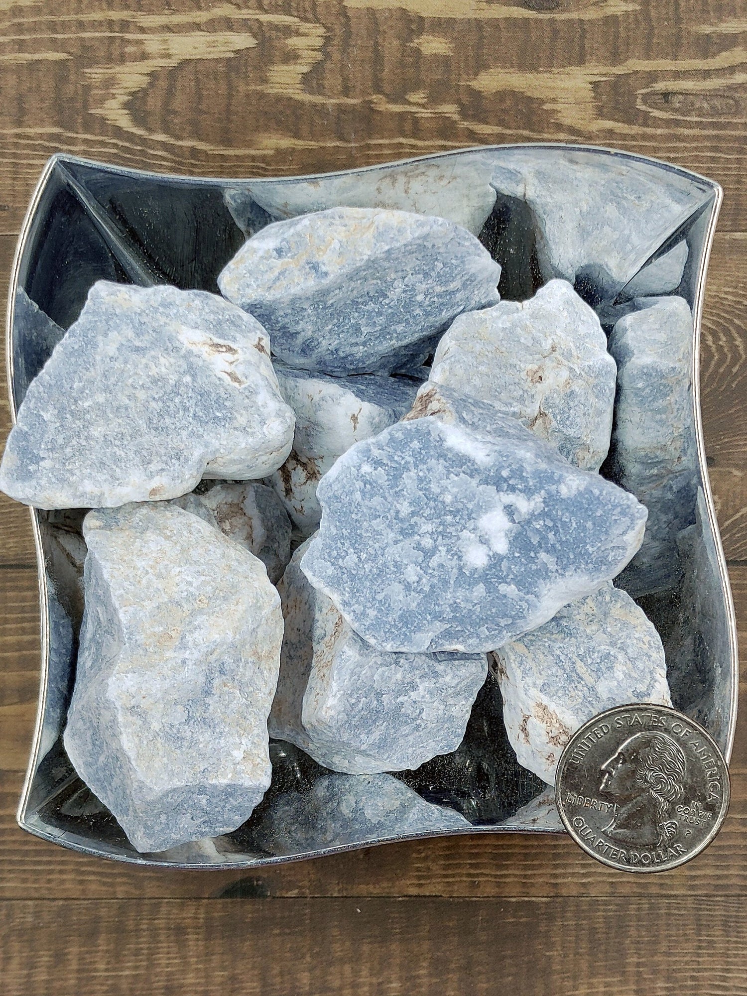 Angelite Raw Crystal, Raise Vibration, Awareness, Love, Balance, Courage, Peace, Soothes, Healing, Spirituality, Communication, Shielding