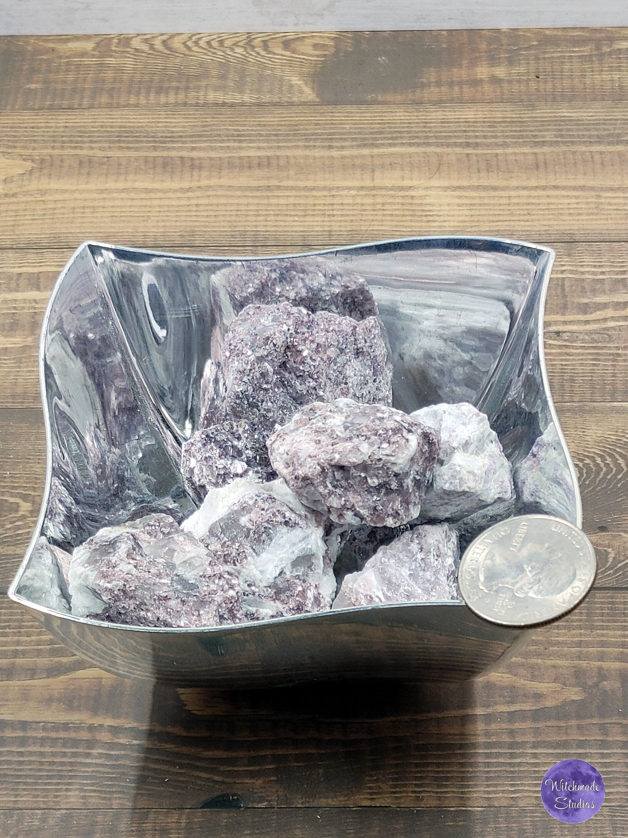 Raw Lepidolite Specimen: Natural Calming Crystal for Reiki &amp; Meditation