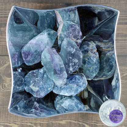 Raw Rainbow Fluorite Specimen: Chakra &amp; Reiki Healing Stone