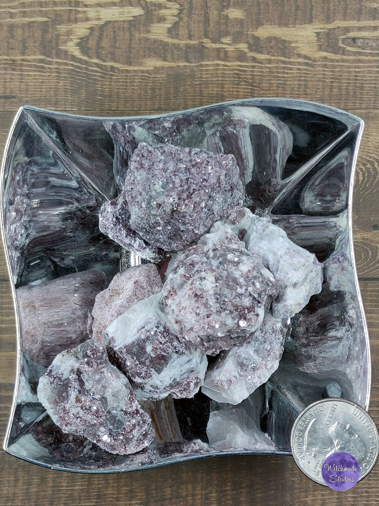 Raw Lepidolite Specimen: Natural Calming Crystal for Reiki &amp; Meditation