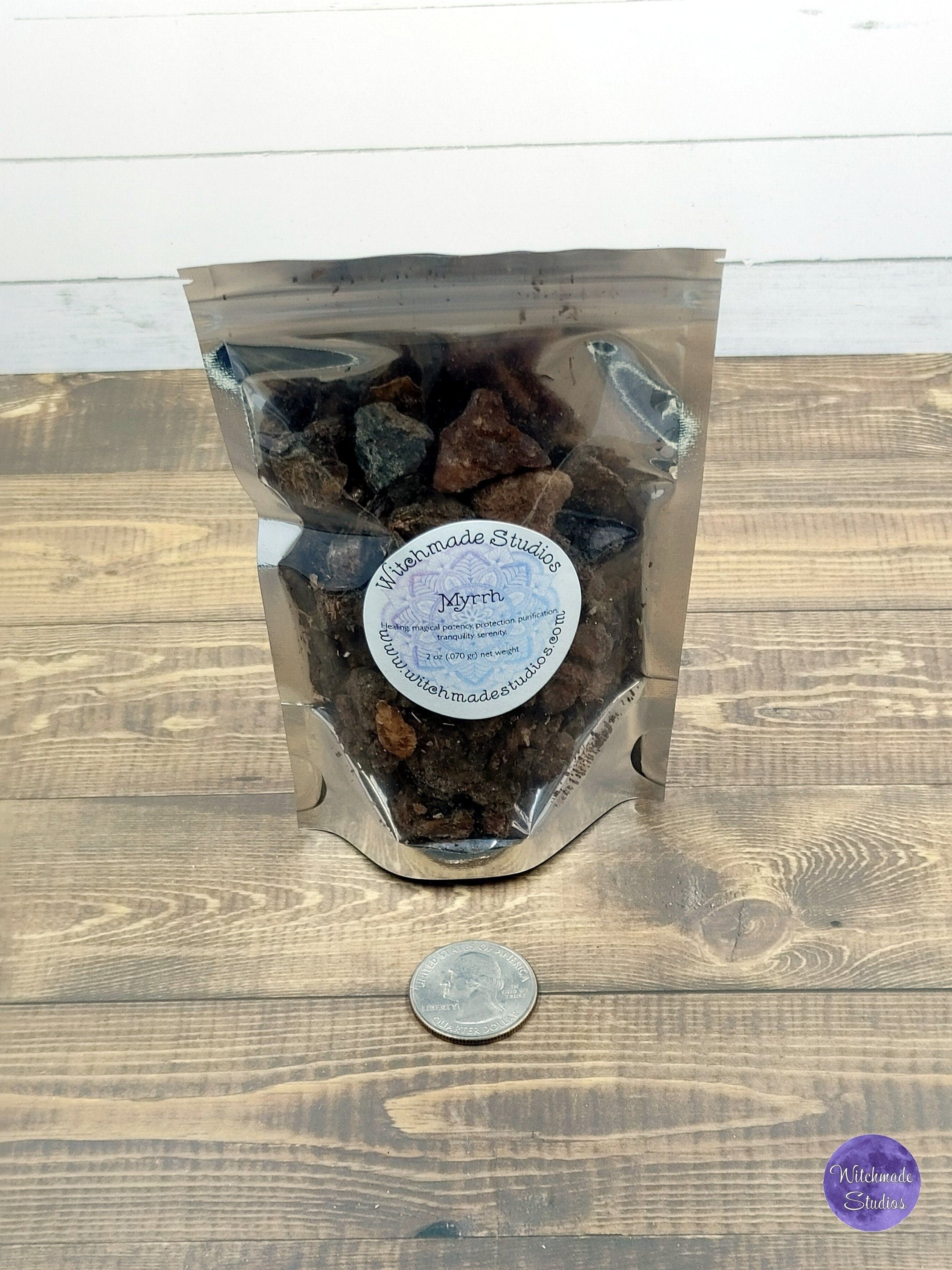 Myrrh Resin Chunks, Purification, Tranquility (1 oz)