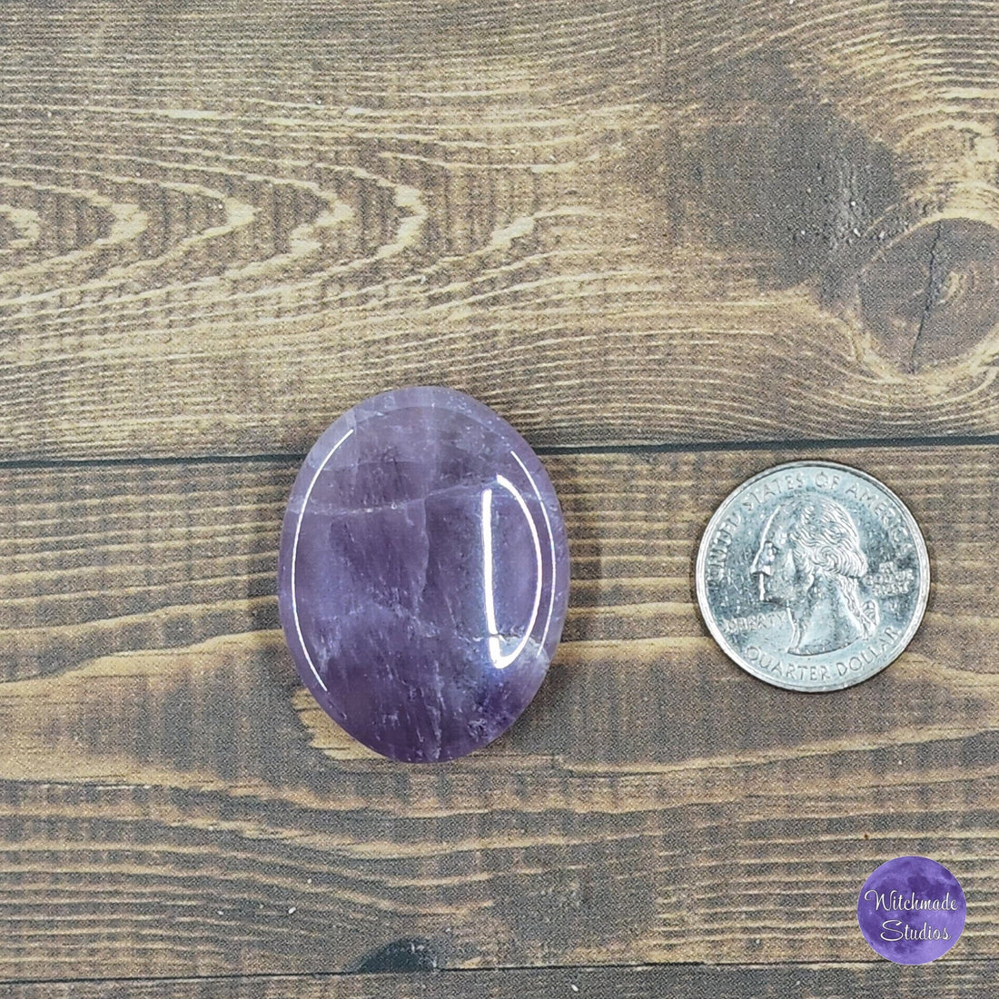 Amethyst Crystal Worry Stone, Calming, Cleansing, Protection, Stress Relief, Purification, Meditation, Emotional Issues, Healing