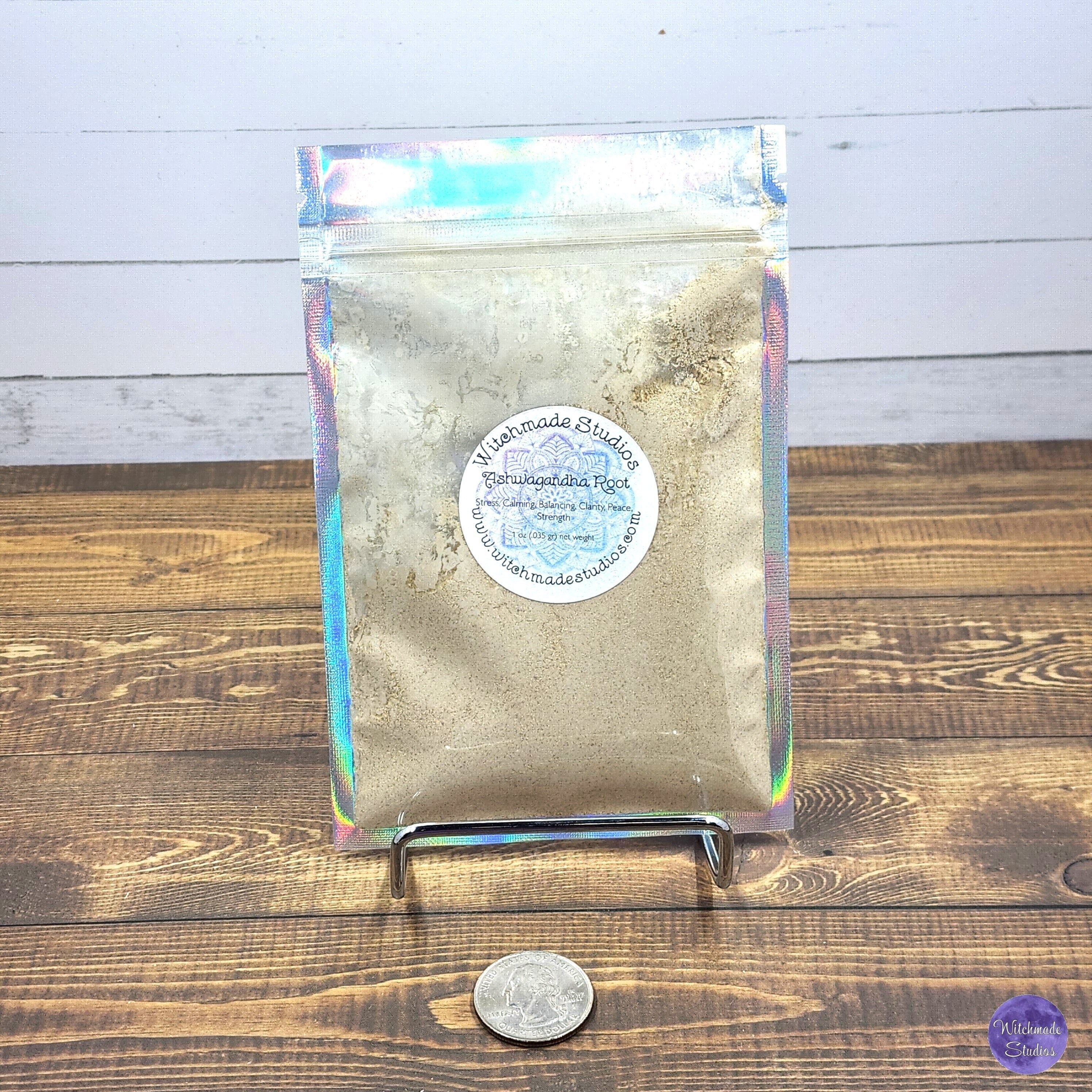 Ashwagandha Root Powder, Stress, Trauma, Love, Attraction, Aphrodisiac, Calming, Balancing, Clarity, Peace, Strength (1 oz)