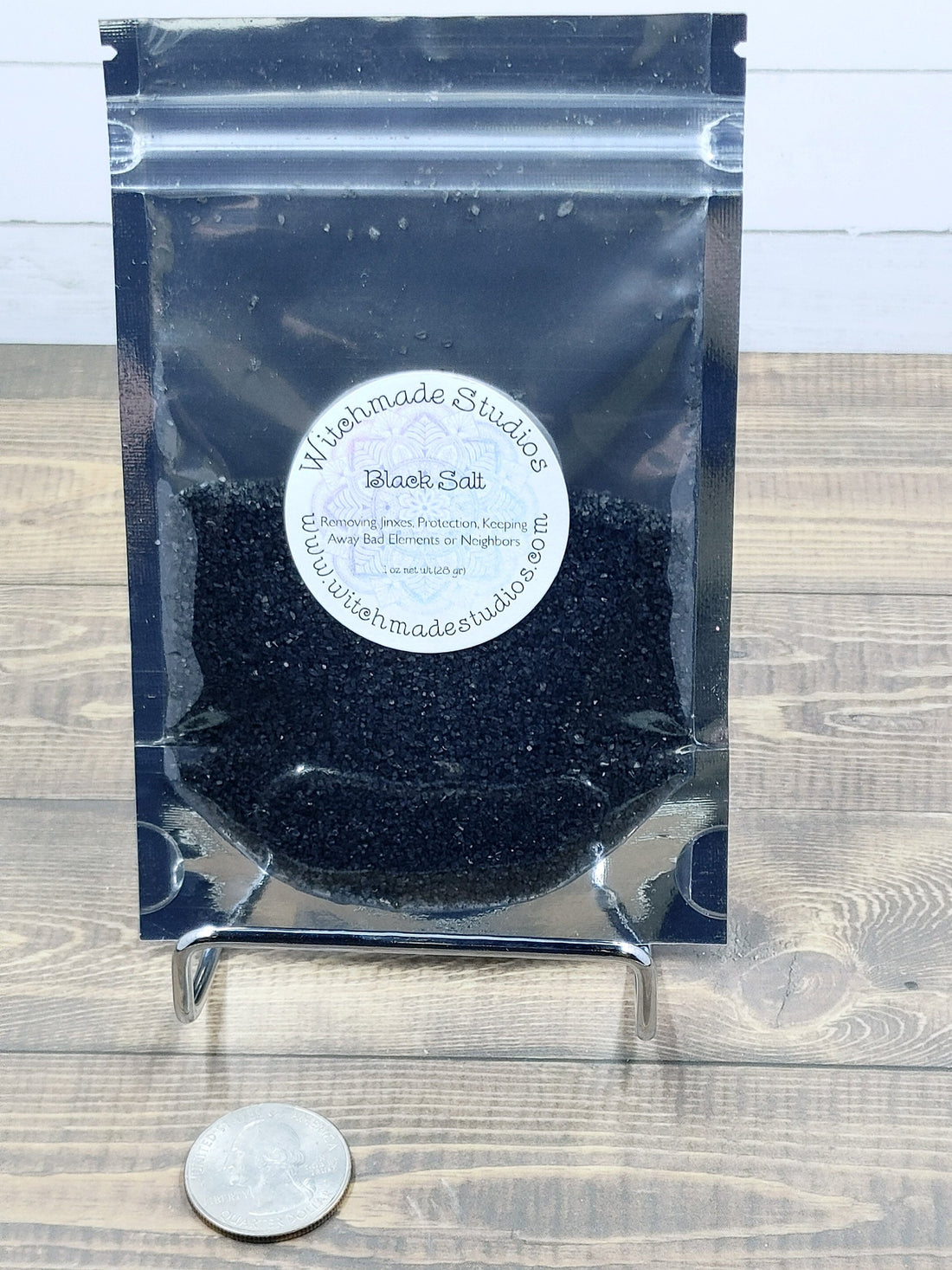 Black Salt, Protection, Good Luck, Hoodoo, Rootwork, Unwanted People, Removing Jinxes, Repel Bad Elements, Repel Bad Neighbors (1 oz)