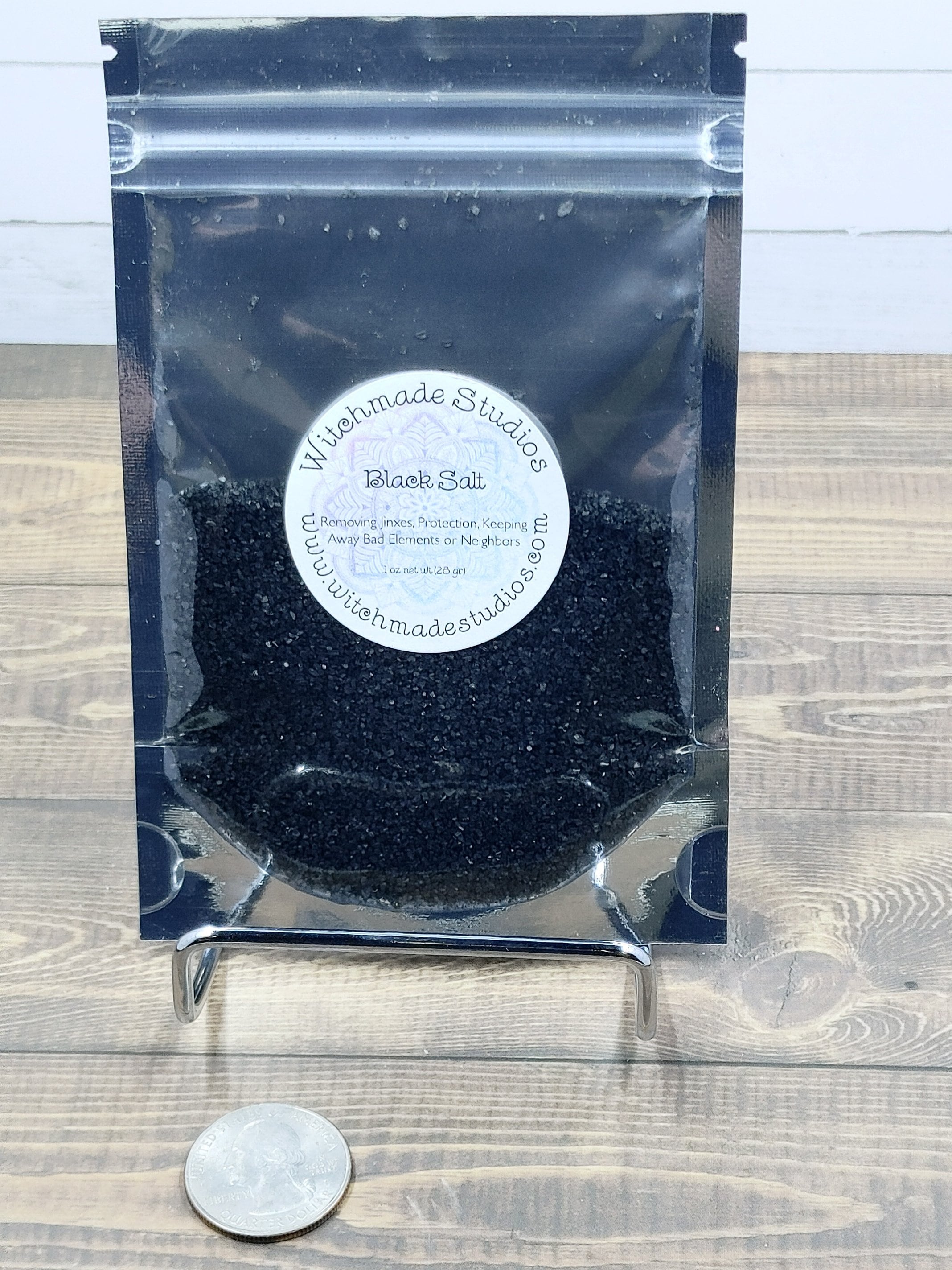 Black Salt, Protection, Good Luck, Hoodoo, Rootwork, Unwanted People, Removing Jinxes, Repel Bad Elements, Repel Bad Neighbors (1 oz)