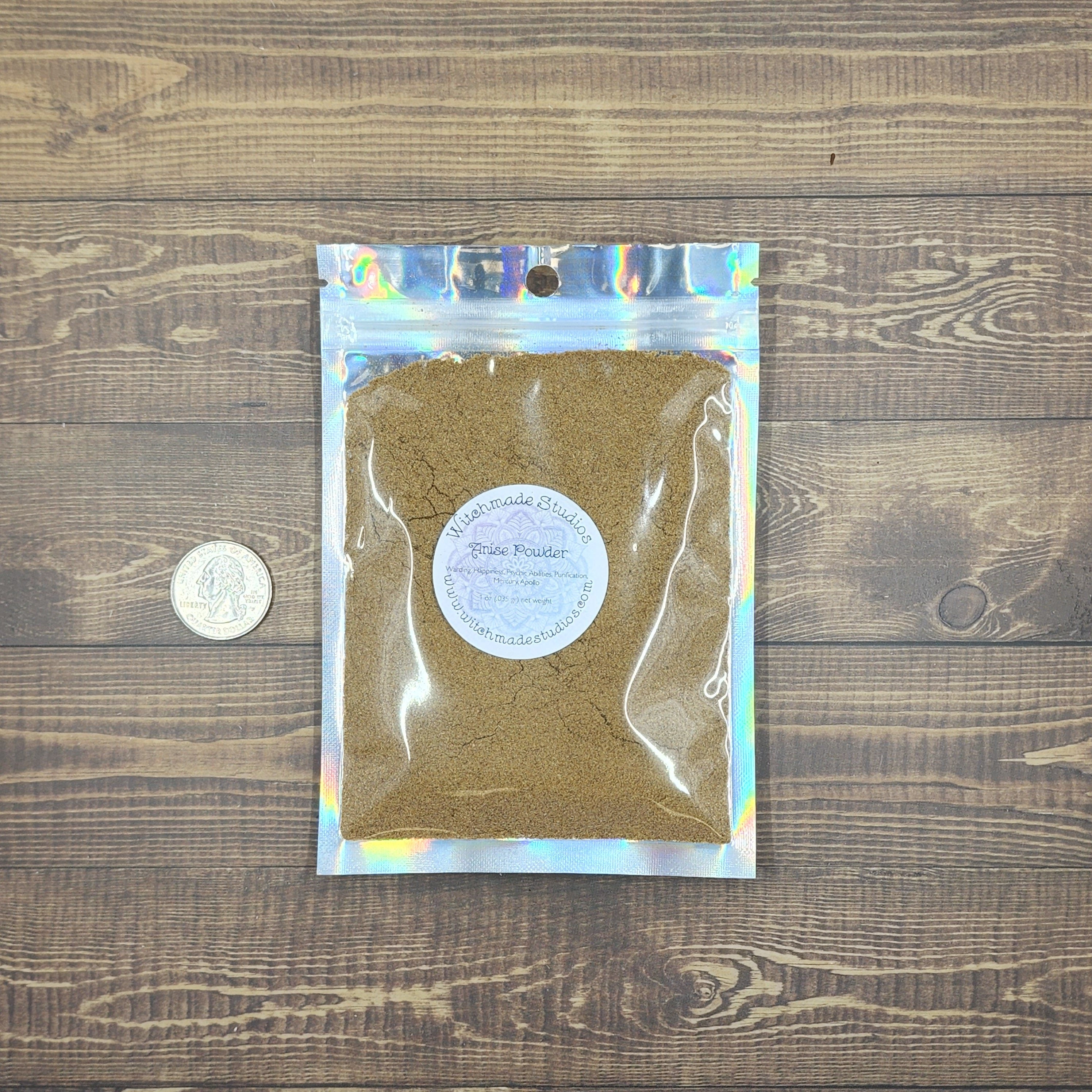 Anise Powder, Warding, Happiness, Psychic Abilities, Purification, Mercury, Apollo  (1 oz)