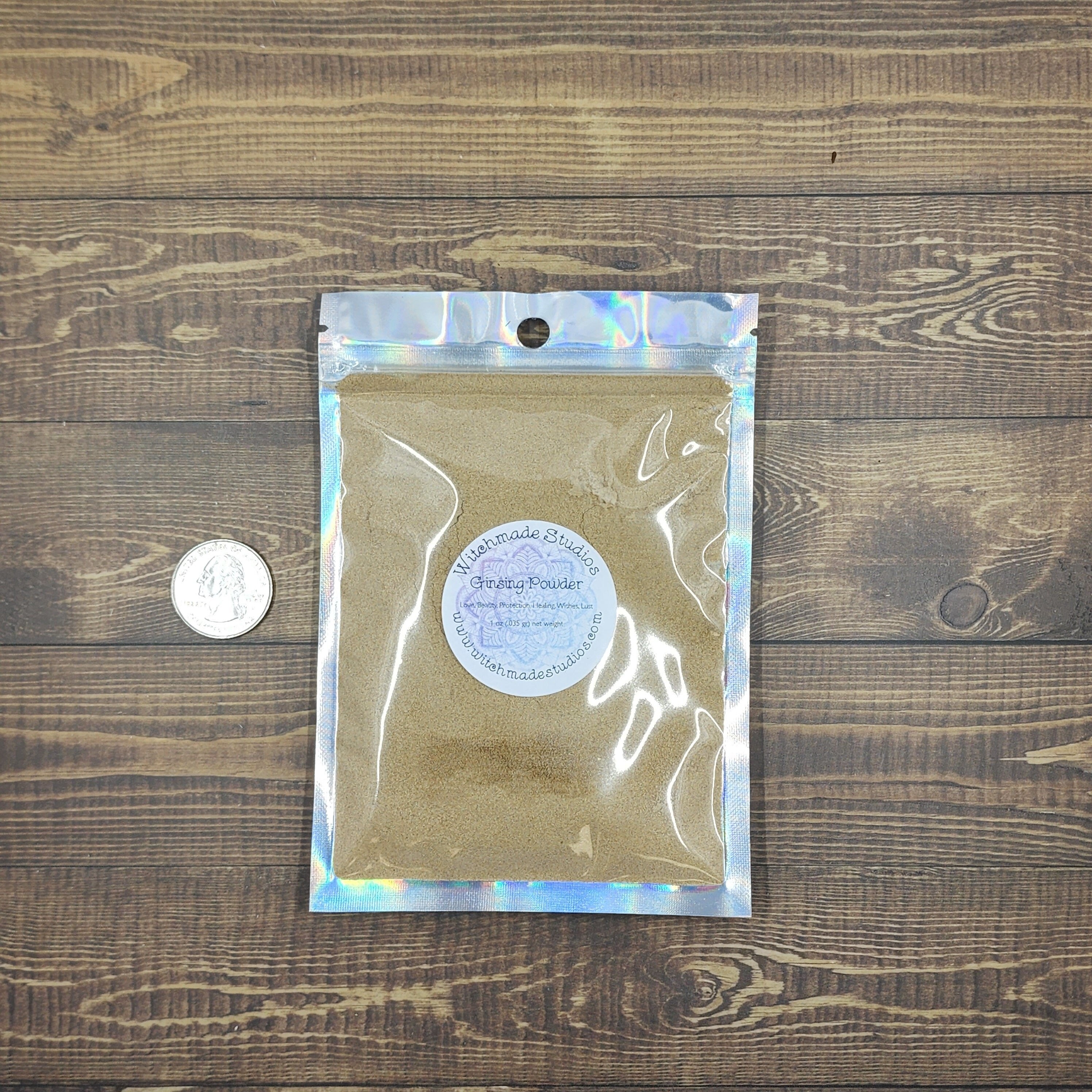 Ginsing Root Powder, Love, Beauty, Protection, Healing, Wishes, Lust (1 oz)