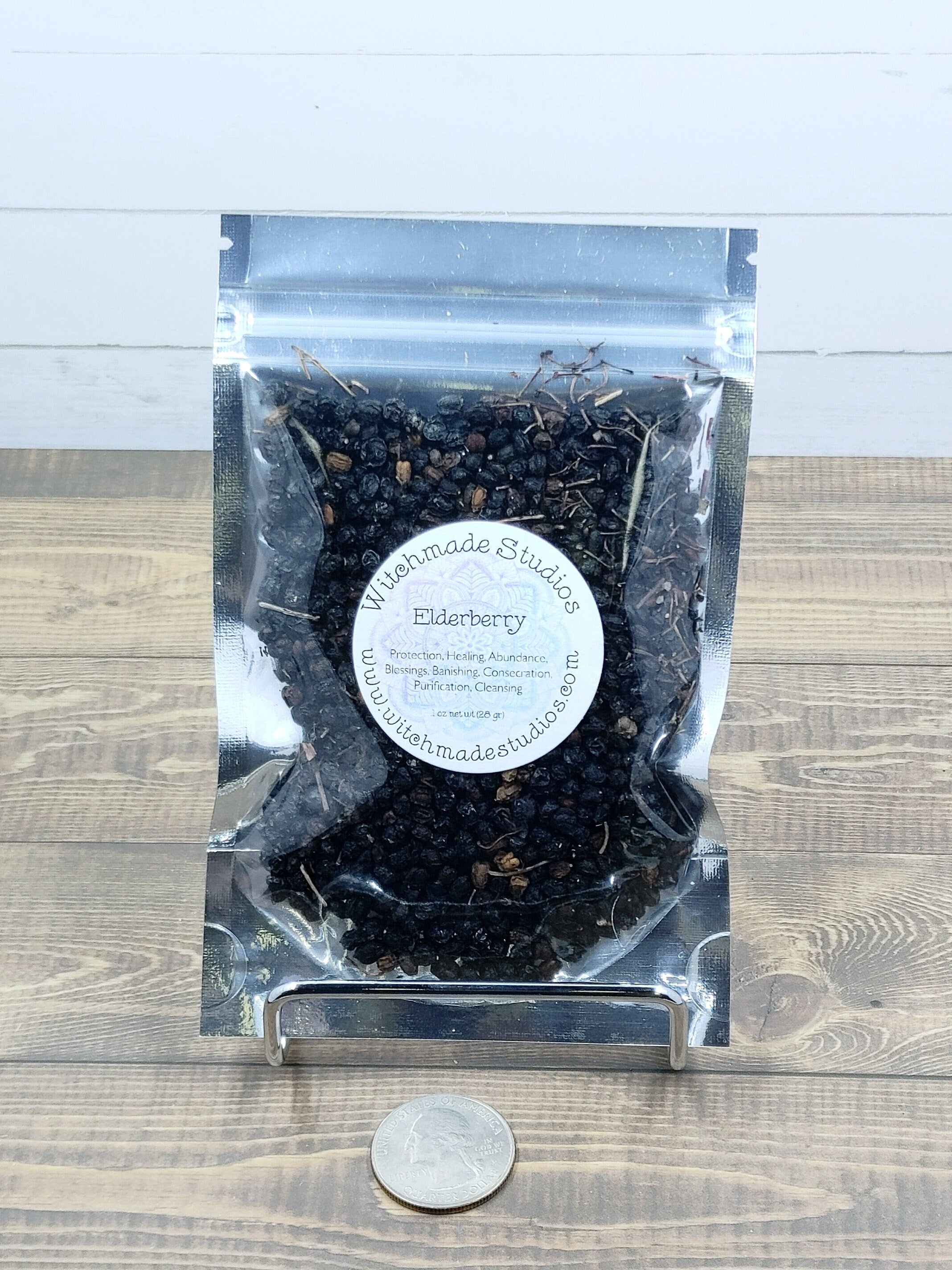Elderberry Herb, Protection, Healing, Abundance, Blessings, Banishing, Consecration, Purification, Cleansing, Sleep, Prosperity  (1 oz)