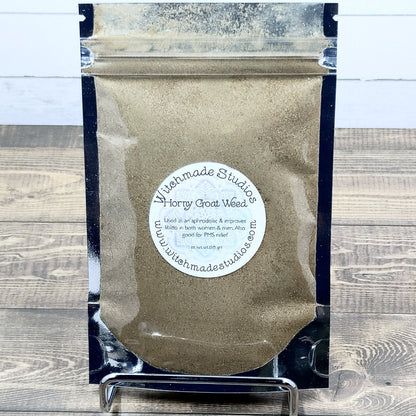 Horny Goat Weed Powder, Aphrodisiac, Improves Libido, PMS Relief (1 oz)