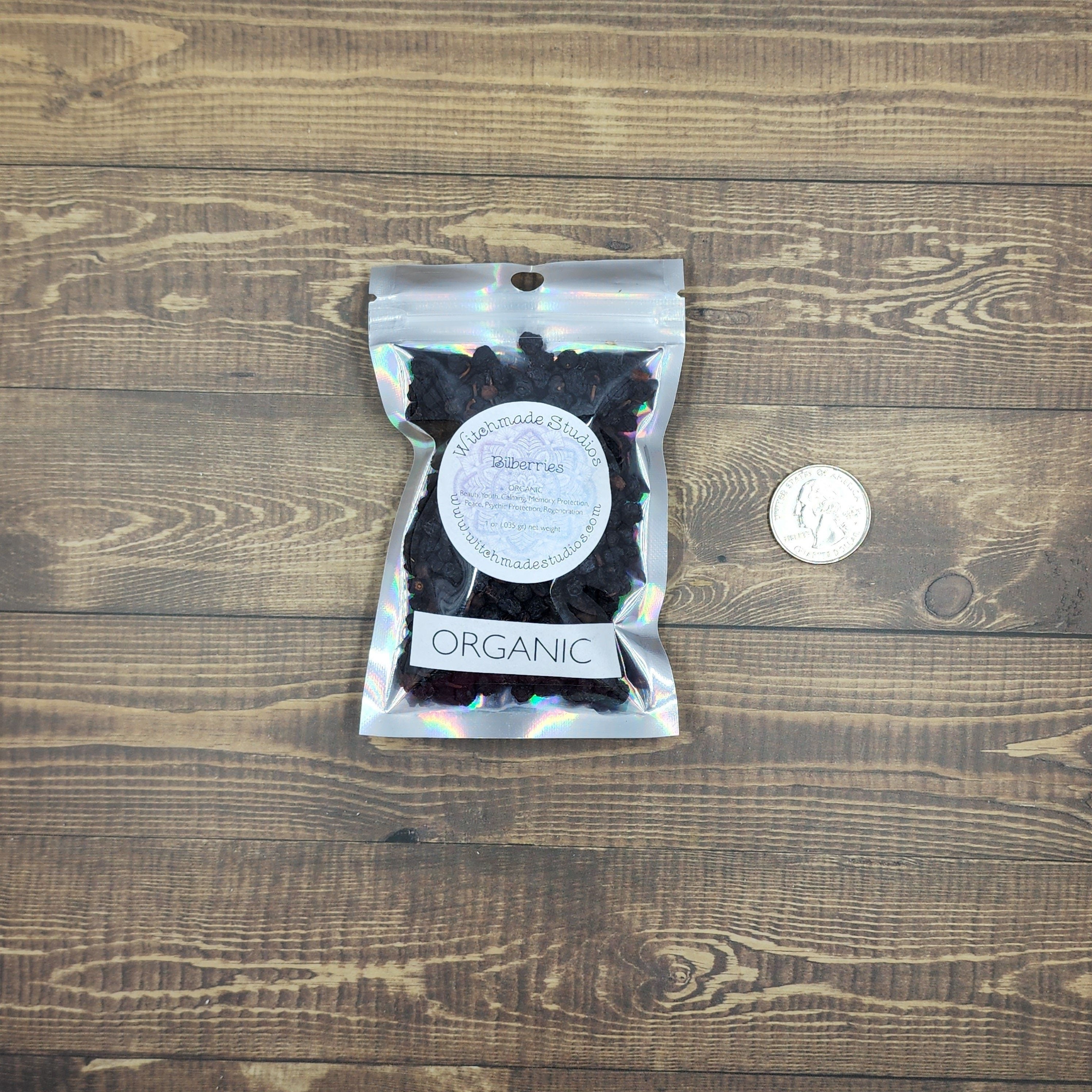 Bilberries, Organic, Beauty, Youth, Calming, Memory, Protection, Peace, Psychic Protection, Regeneration (1 oz)