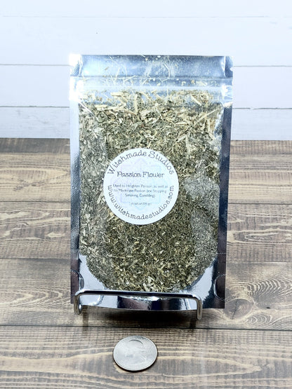 Passion Flower Herb, Heighten Passion, Moderate Passion, Peace, Sleep, Friendships, Attract Friends, Popularity (1 oz)
