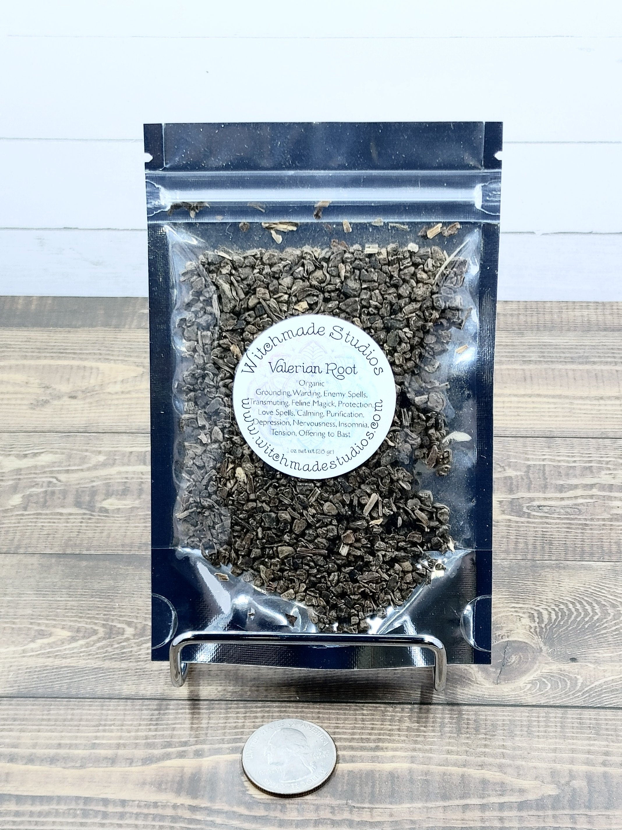 Valerian Root Herb, Organic, Grounding, Warding, Feline Magick, Protection, Love Spells, Calming, Purification, Depression (1 oz)
