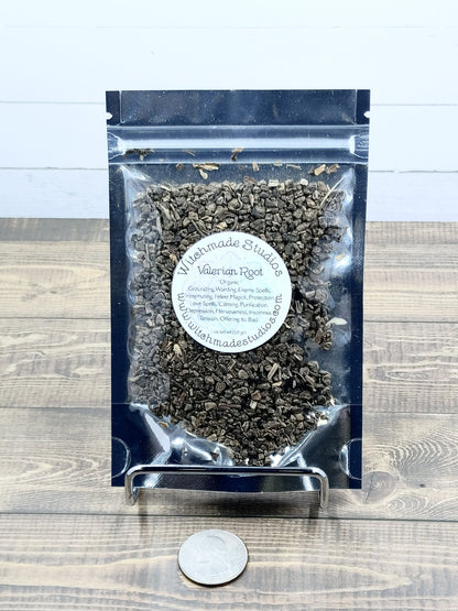Valerian Root Herb, Organic, Grounding, Warding, Feline Magick, Protection, Love Spells, Calming, Purification, Depression (1 oz)