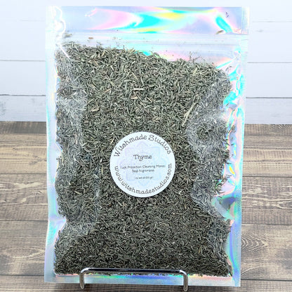 Thyme Herb Cut, 1 oz BAG, Luck, Protection, Cleansing, Money, Stop Nightmares, Metaphysical, Hoodoo, Rootwork (1 oz)