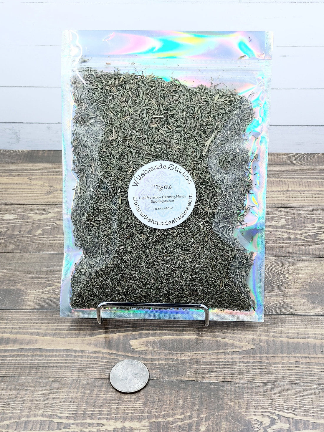 Thyme Herb Cut, 1 oz BAG, Luck, Protection, Cleansing, Money, Stop Nightmares, Metaphysical, Hoodoo, Rootwork (1 oz)