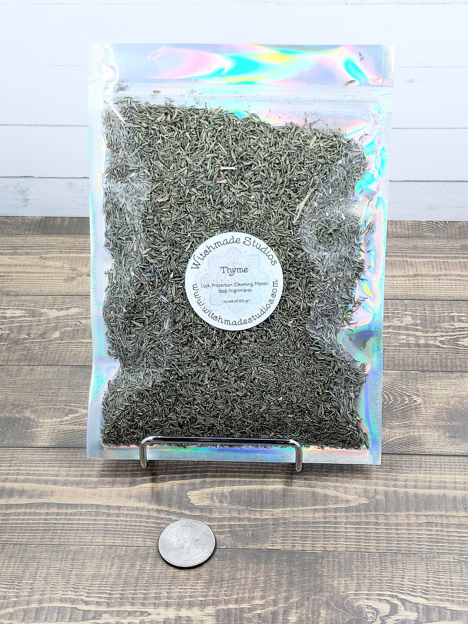 Thyme Herb Cut, 1 oz BAG, Luck, Protection, Cleansing, Money, Stop Nightmares, Metaphysical, Hoodoo, Rootwork (1 oz)