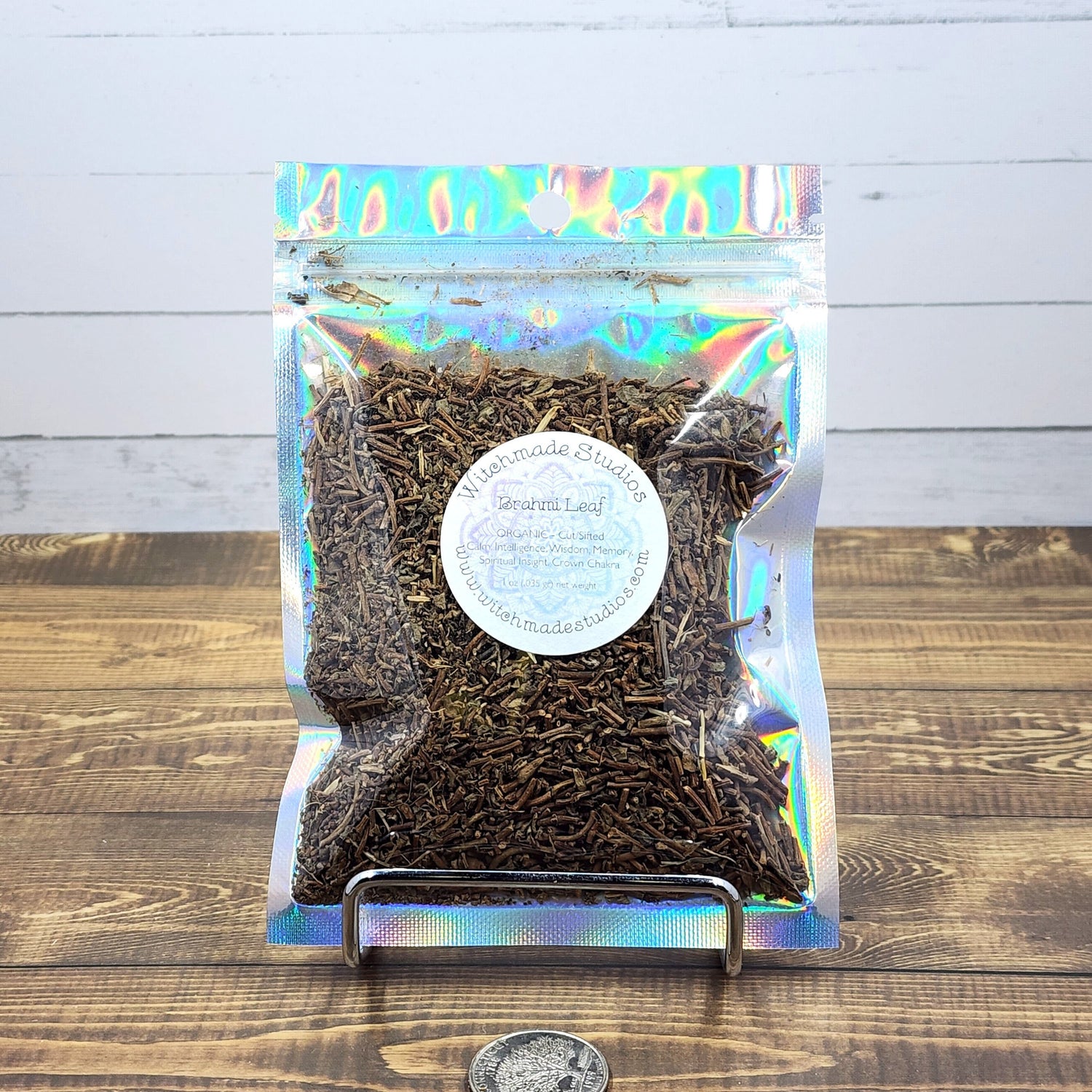 Brahmi Leaf Herb, Calm, Intelligence, Wisdom, Memory, Spiritual Insight, Crown Chakra  (1 oz)