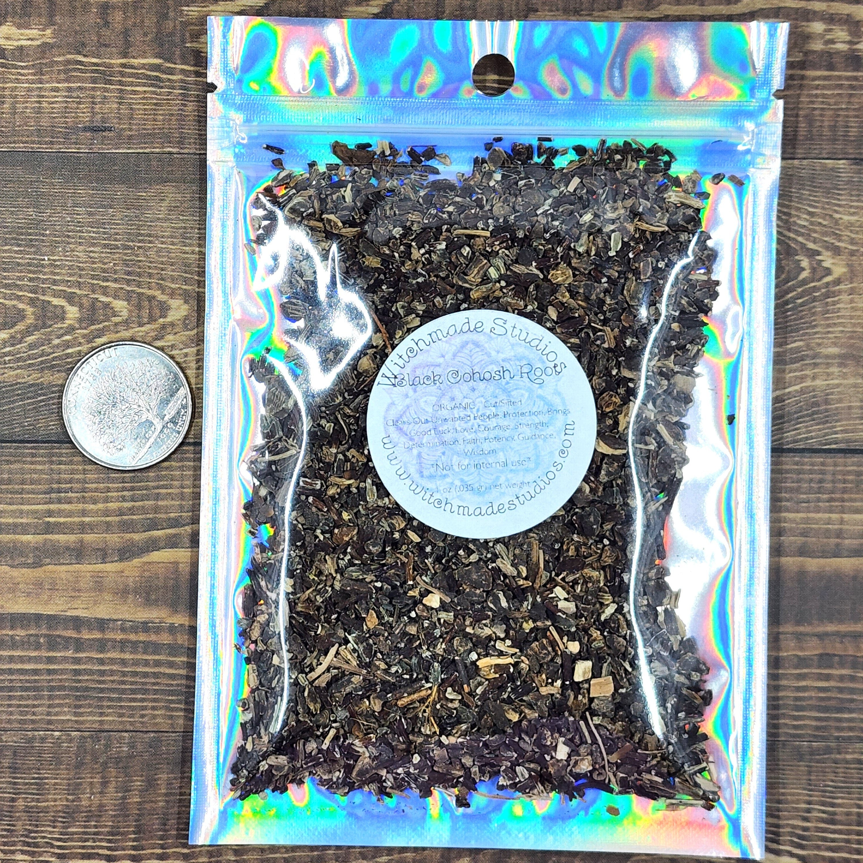 Black Cohosh Root, Unwanted People, Protection, Good Luck, Love, Courage, Strength, Determination, Faith, Potency, Guidance (1 oz)